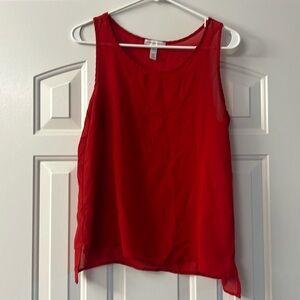 Red tank top